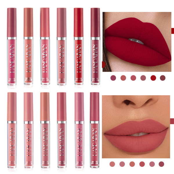 Batom Matte Make Caddore em 6 Cores