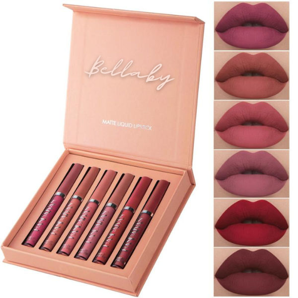 Batom Matte Make Caddore em 6 Cores