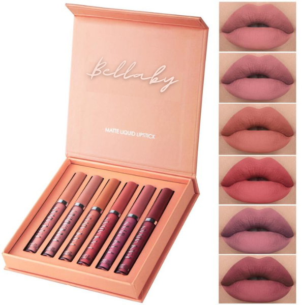 Batom Matte Make Caddore em 6 Cores